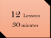 1-1 Online : 30 minutes for 12 Lessons Package