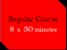 4th September 2024 Regular course purhcase, 8 x 30 mins group class