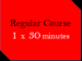 7th January 2025 Regular course purhcase, 1 x 30 mins group class
